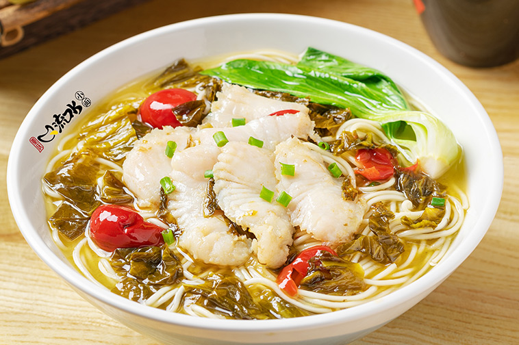 酸菜鱼片面