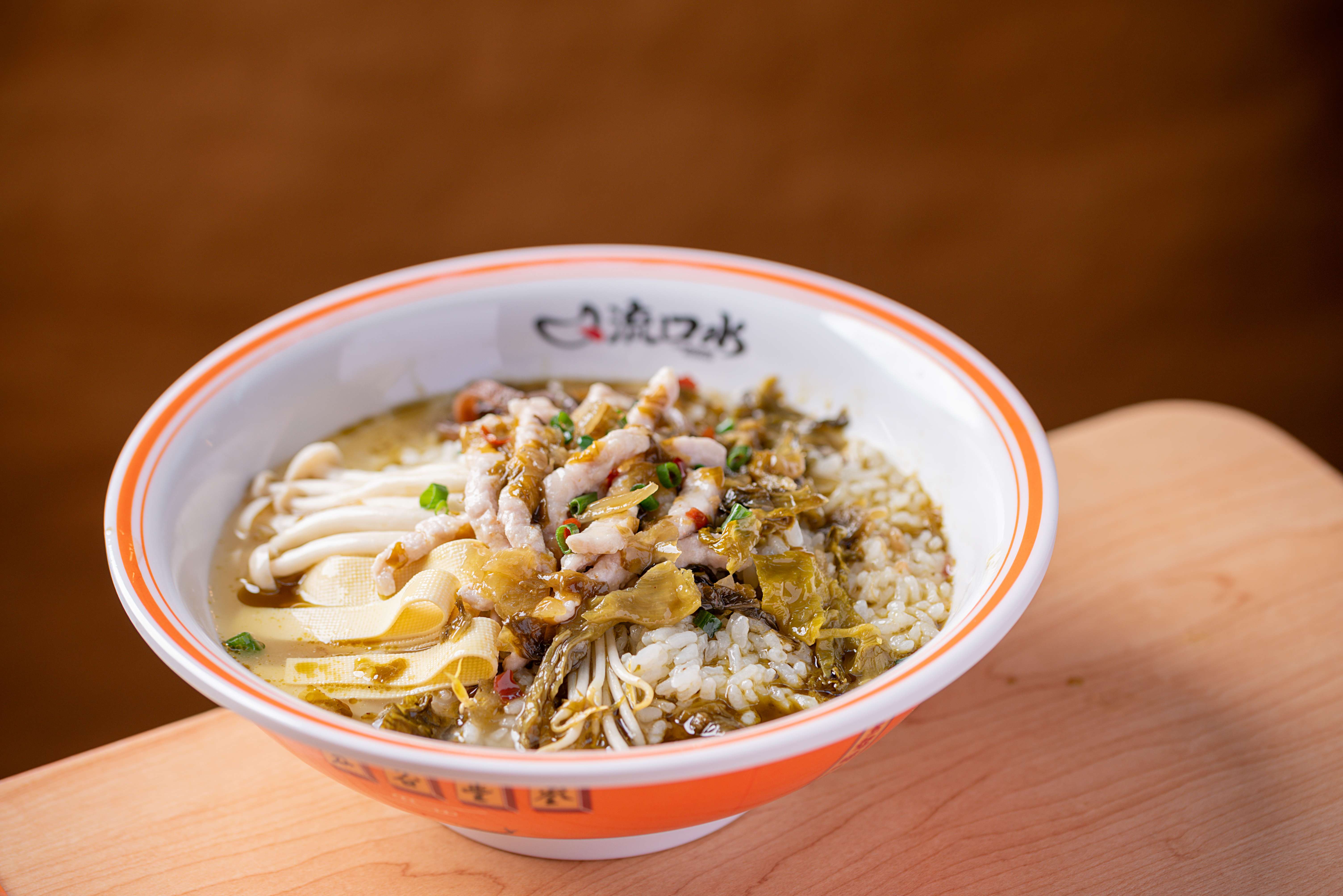 酸菜肉丝烫饭
